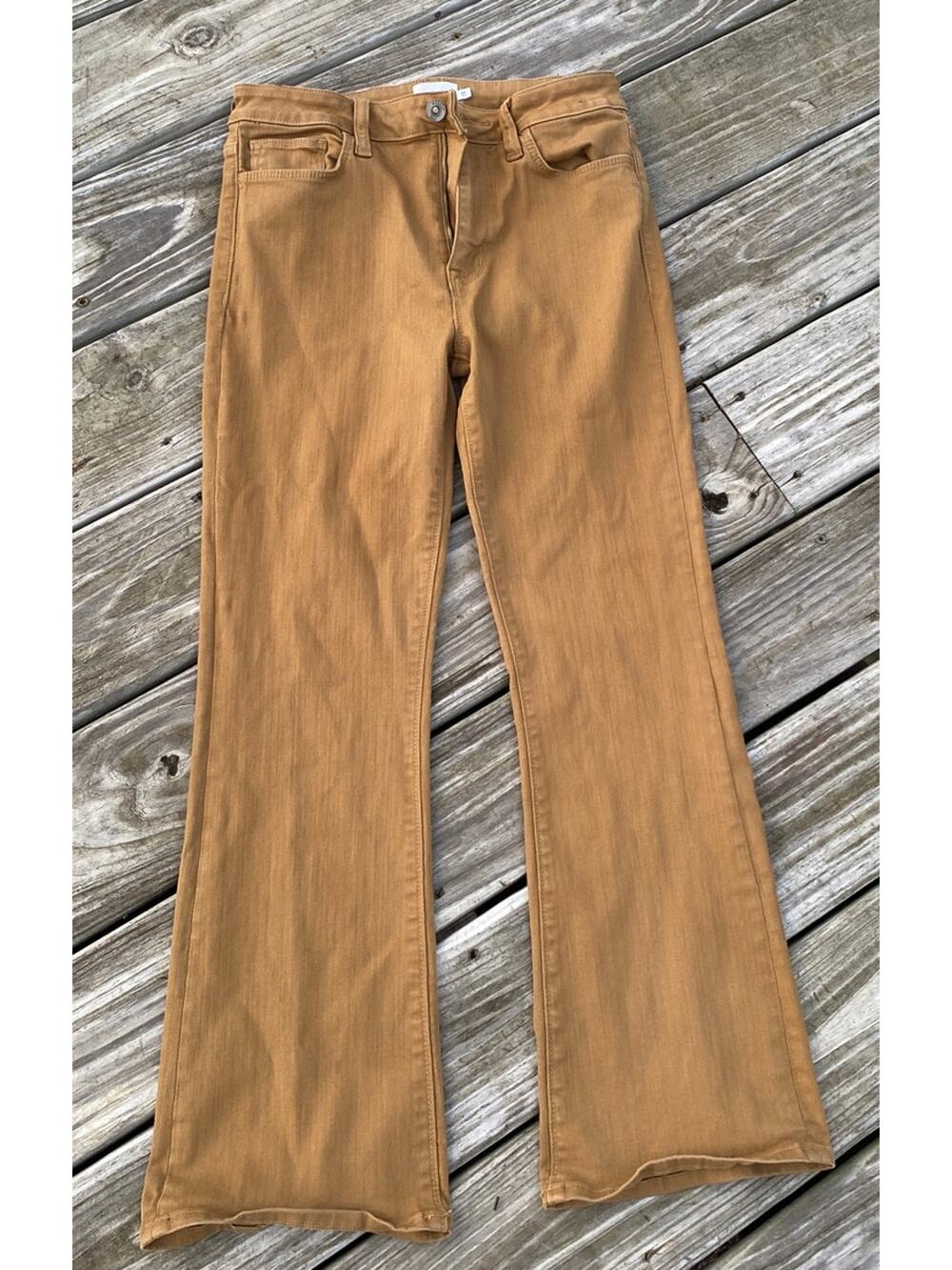 Hudson Boot Cut Cropped Jeans - Camel Color - Size 28